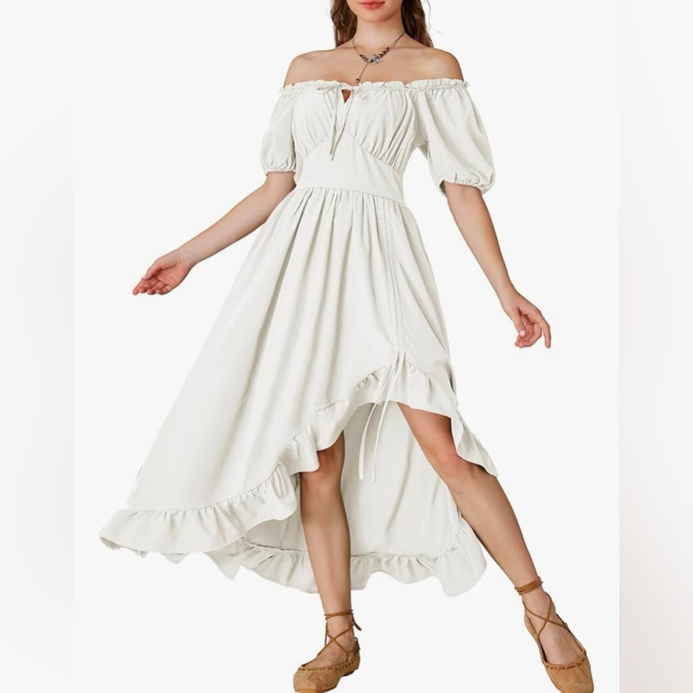 White costume dress/casual dress/renaissance dress